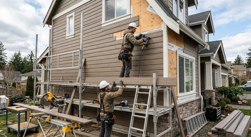Engineered Siding Installation in Union City, GA
