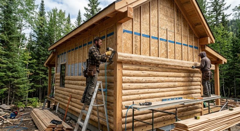 Log Home Siding Installation in Dekalb County, GA