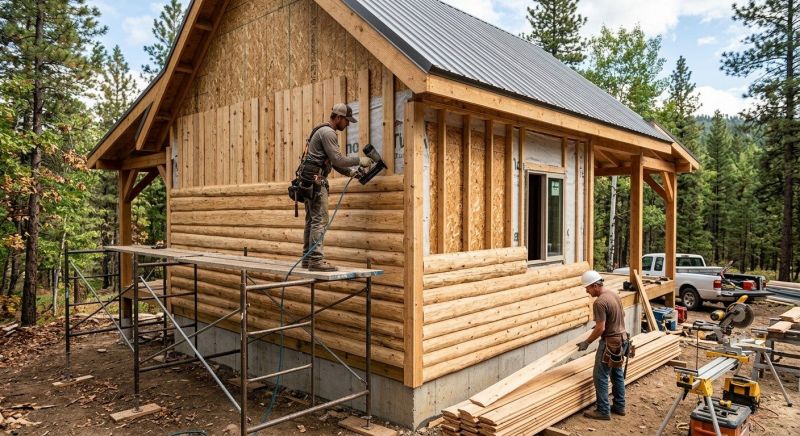 Log Siding Installation in Hampton, GA