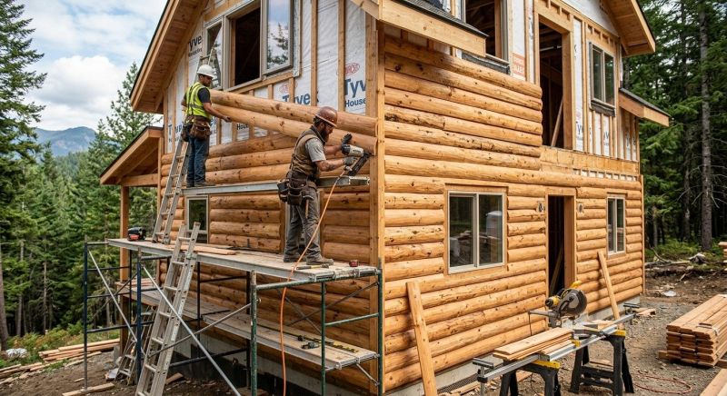 Log Siding Installation in Suwanee, GA