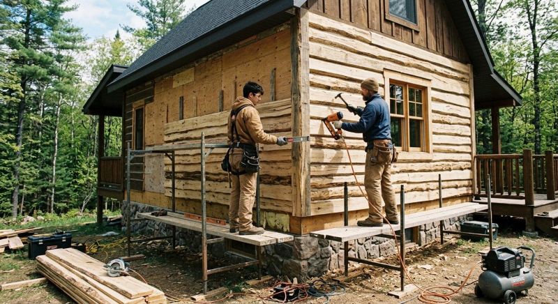 Log Siding Replacement in Dekalb County, GA
