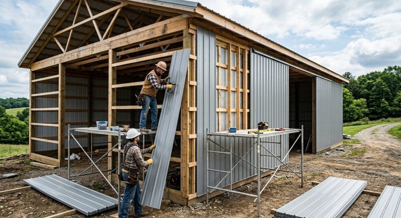 Pole Barn Siding Installation in Dekalb County, GA
