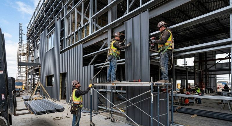 Steel Cladding Installation in Dekalb County, GA