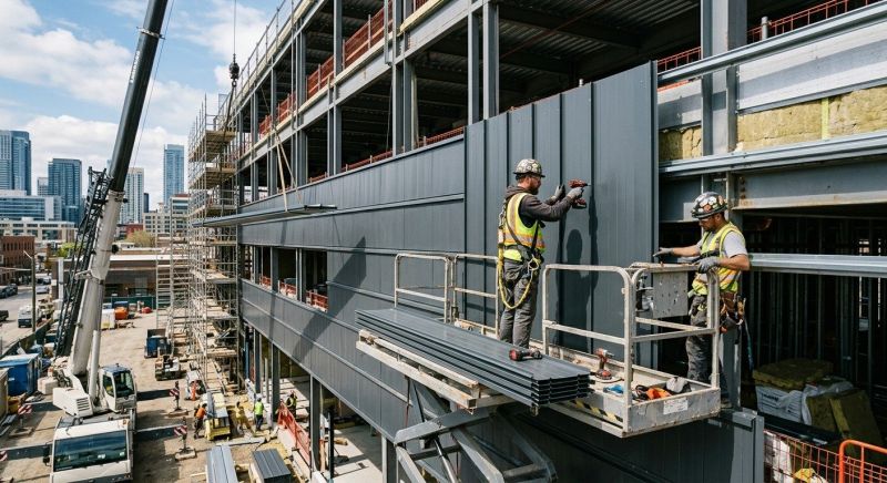 Steel Cladding Installation in Dekalb County, GA